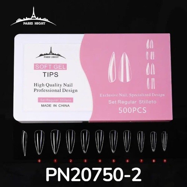 Producto - Tips STILETTO Paris Night 500 pcs