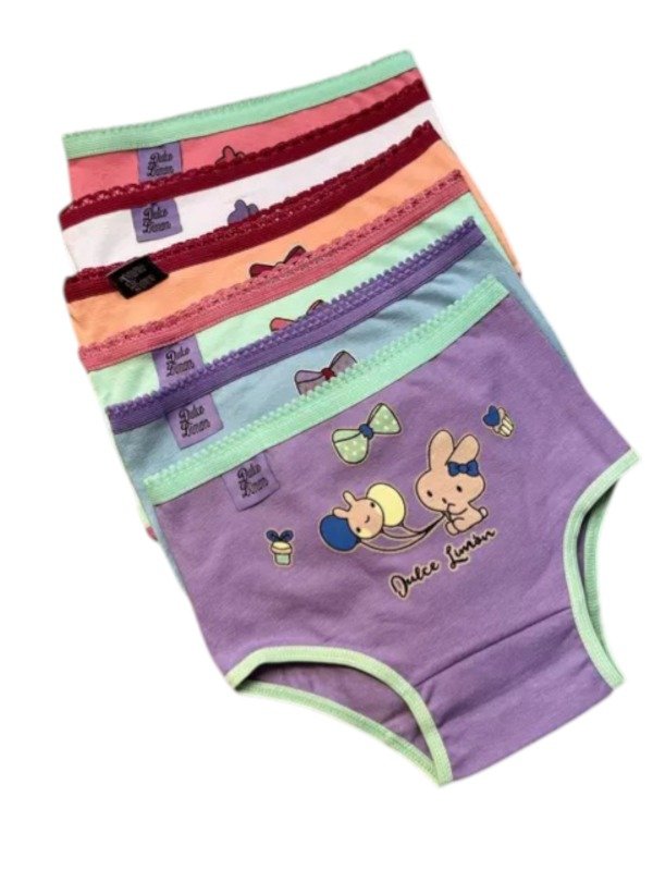Producto - Bombacha Pañalera/Niña Algodon y lycra Dulce Limon x12 Unidades