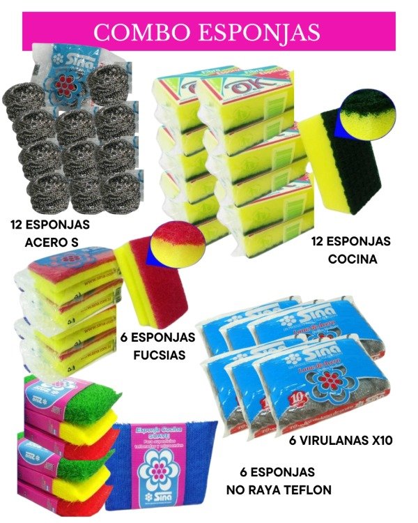 Producto - COMBO ESPONJAS