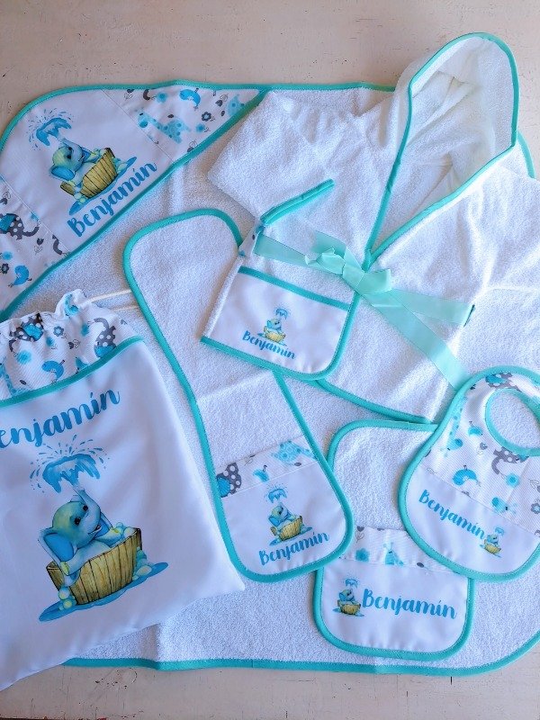 Producto - Set de higiene Elefante aqua