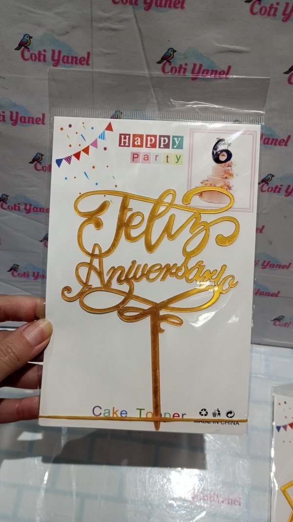 Producto - Topper "Feliz Aniversario" PLASTICO - 3