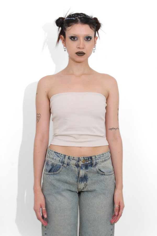 Producto - Basic Strapless Beige