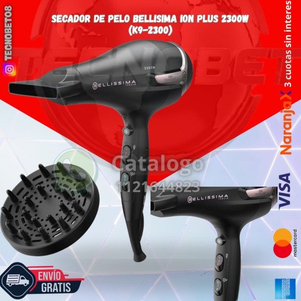 Producto - SECADOR DE PELO BELLISIMA ION 2300W