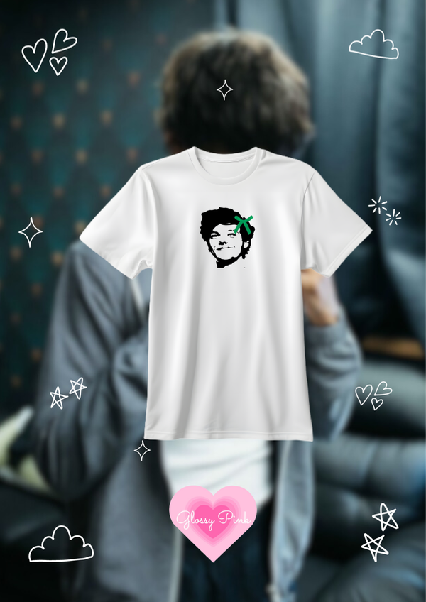 Remera louis tomlinson coquette con moño de raso cosido