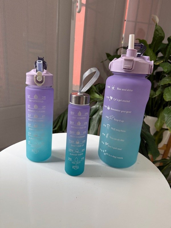 Producto - Set 3 botellas lila