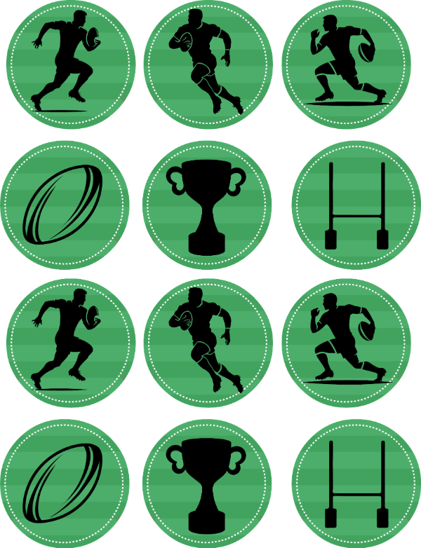 Producto - STICKERS RUGBY X 12