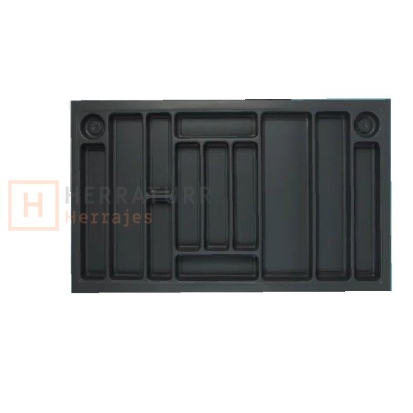 Producto - Cubiertero Plastico Negro 820x480 Dalena - CU820N