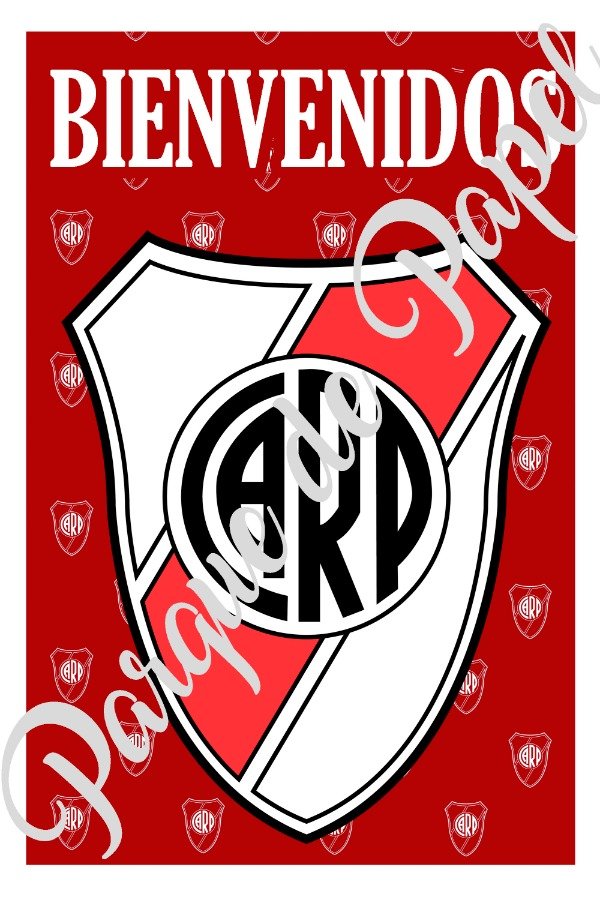 Producto - Cartel Bienvenidos River Plate