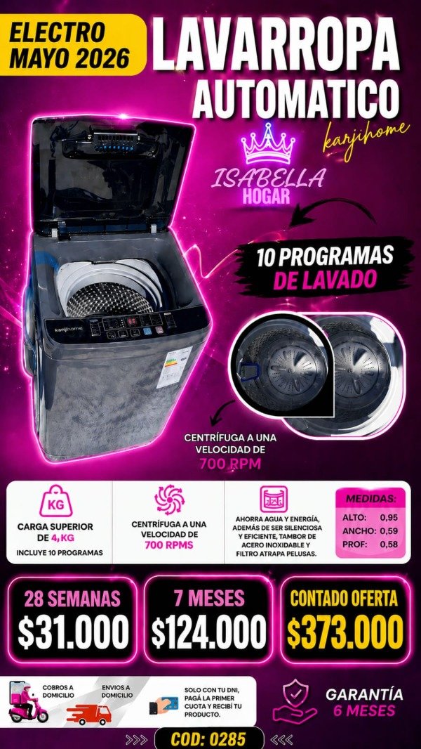 Producto - LAVARROPA AUTOMATICO KANJIHOME