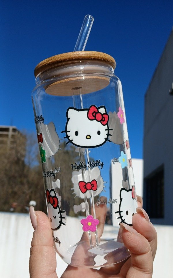 Producto - Vaso tapa Hello Kitty