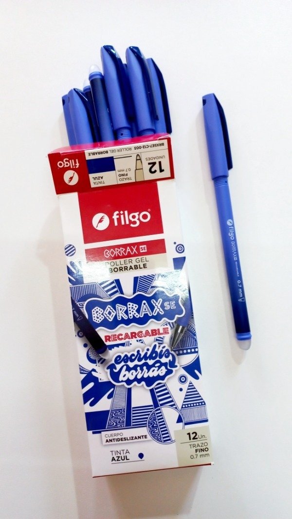 Producto - Bolígrafo borrable Filgo Borrax SE/GO caja x 12 unid