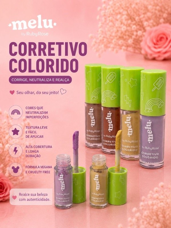 Producto - CORRECTOR Corretivo Colorido Melu By Ruby Rose