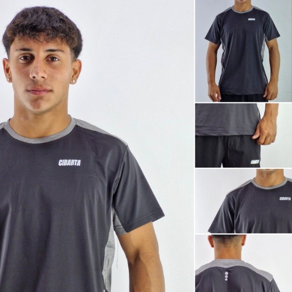 Producto - Camiseta cibarta Du Proxec Negra  combinada