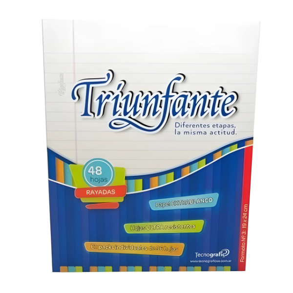 Producto - REPUESTO TRIUNFANTE N3 X 48 HJ RAYADA