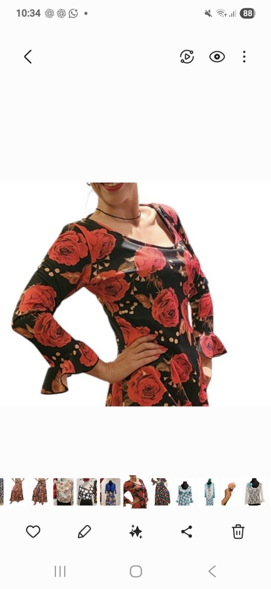 Producto - CONJUNTO FALDA Y TORSO FLOREADO