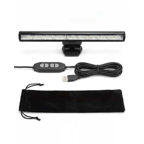 Producto - Lampara LED USB p/monitores y notebook -3W -4 niveles de brillo -3 tonos de luz - 0