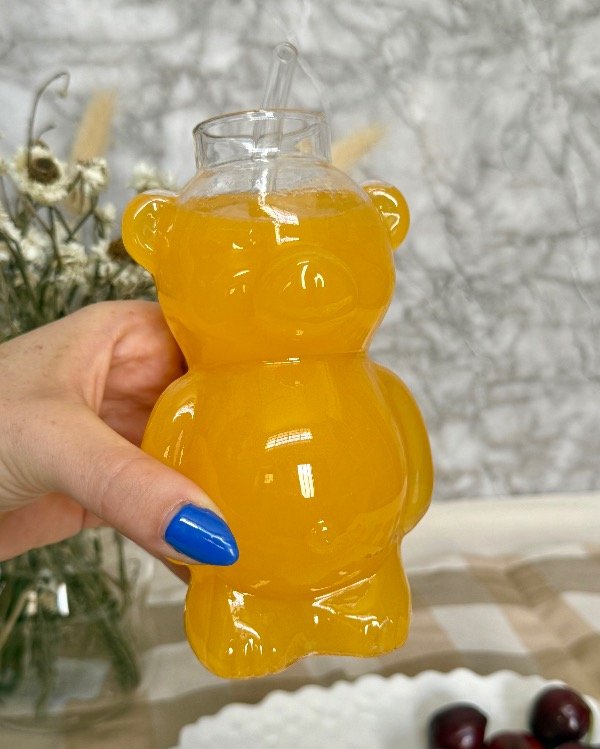 Producto - VASO OSITO DE VIDRIO CON SORBETE