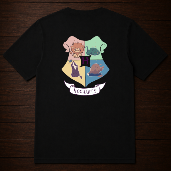 Producto - Remera - Escudo hogwarts animado (Harry potter) - 1