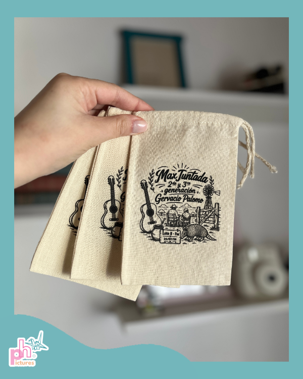 Producto - bolsitas personalizadas - de lienzo