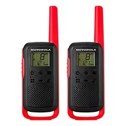 Producto - Motorola T-210 20Mil-32KM Bivolt - Negro y Rojo