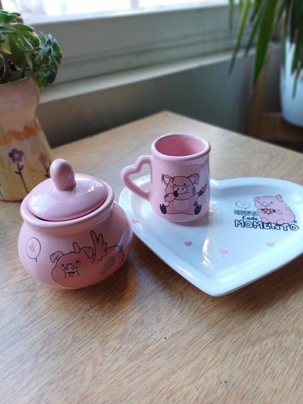 Producto - JUEGO DE MATE+AZUCARERA+BANDEJA CORAZON