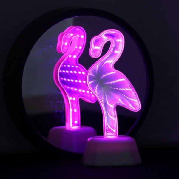 Producto - Lampara led flamenco 3D efecto infinito