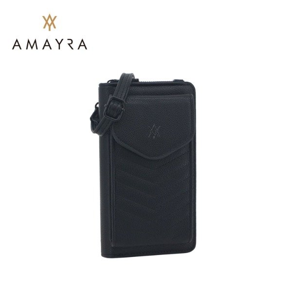 Producto - BANDOLERA PORTACELULAR AMAYRA NEGRA B946