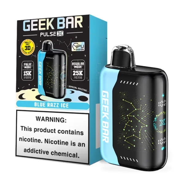Producto - (POD DESCARTABLE) GEEK BAR PULSE X 25K - BLUE RAZZ ICE