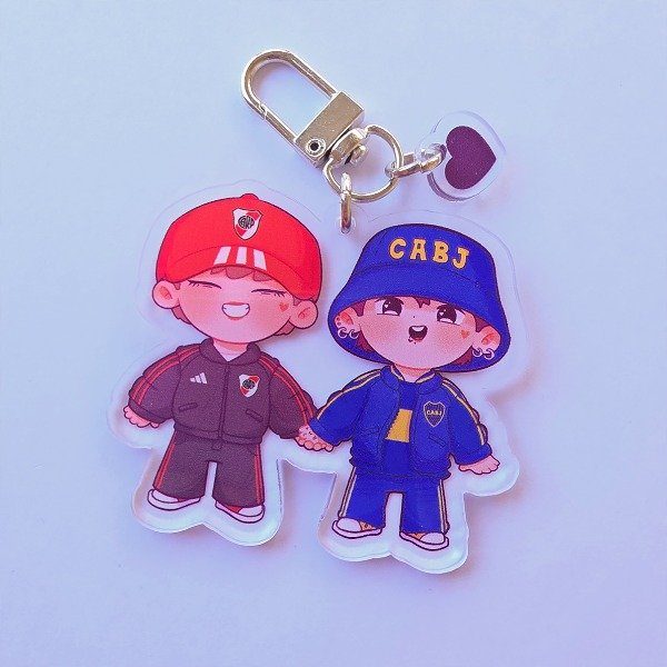 Producto - Llaveros y charms Jungkook de Boca y Tae de River! - 5