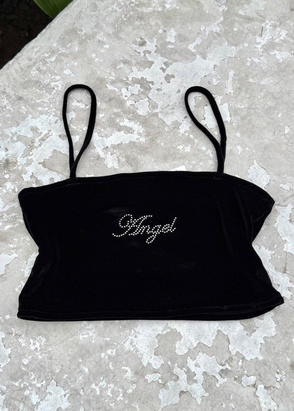 Top Pull and Bear de terciopelo