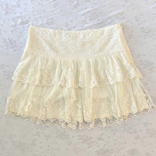 Producto - creamy lace skirt (M)