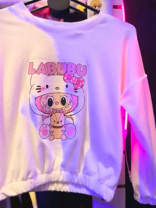 Producto - Buzo plush Labubu blanco