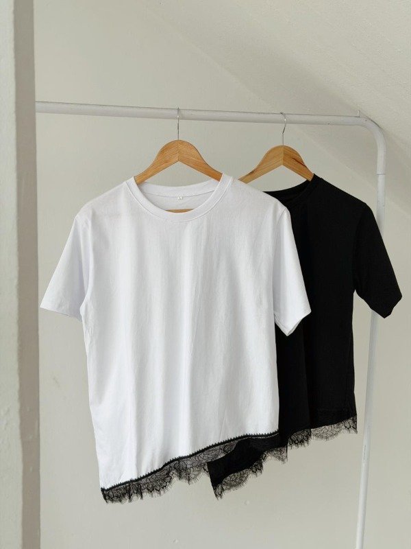 Producto - REMERA ENCAJE BASICA