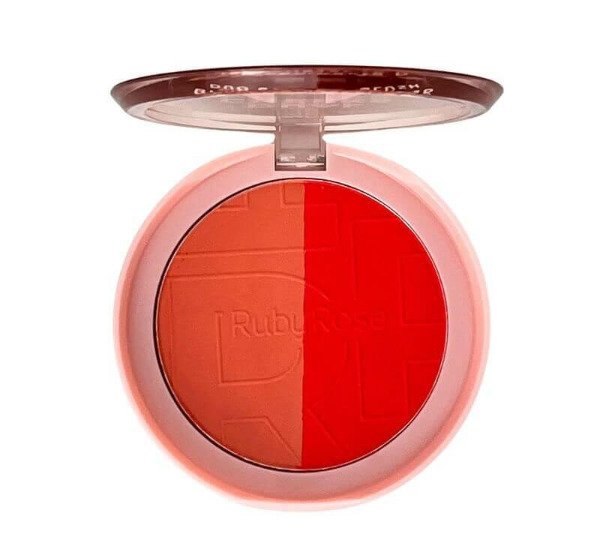 Producto - Rubor Dual Cheeks Ruby Rose - tono nectar y scarlet