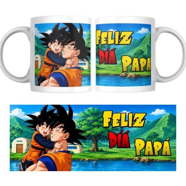 Producto - Taza - Dia del padre - Feliz Dia Papá 2 (Dragon Ball Z)