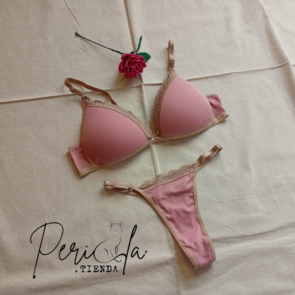 Producto - Conjunto Triángulo Morley Rosa Viejo