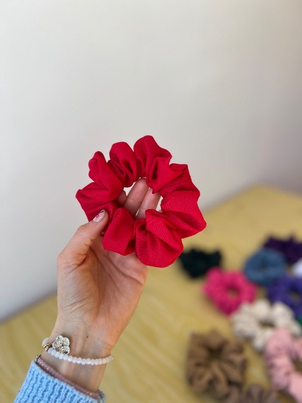 Producto - Scrunchie tropical rojo - 0