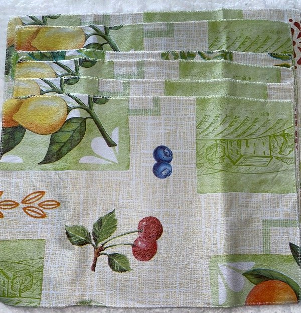 Producto - Pack de 6 individuales de mesa de ecocuero con Felpa - 10