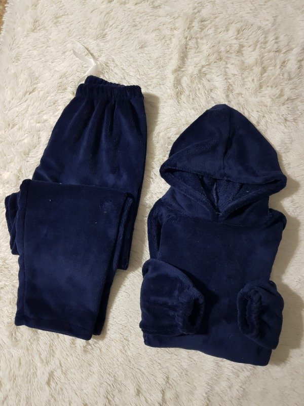 Producto - Maxi Buzo Polar Soft Azul Marino