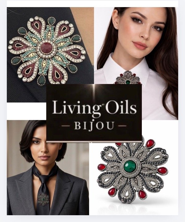Producto - Broche fantasía Vintage Radial Flor
