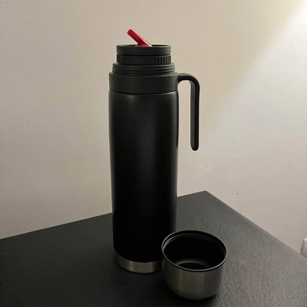 Producto - Termo Media Manija Negro 1L
