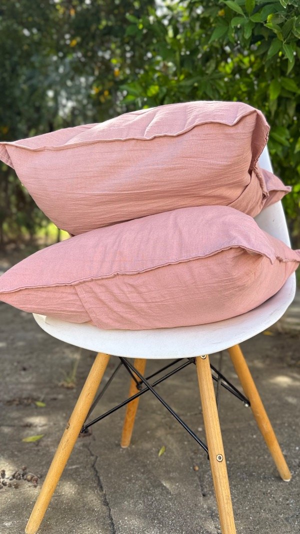 Producto - Almohadón Rosa Viejo Tusor - 1