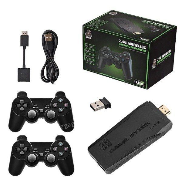Producto - Consola Juegos Retro Game Stick Emulador 4k C/2 Joysticks 64gb MG787.