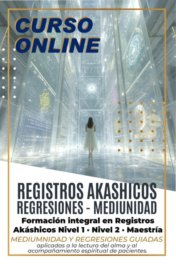 Producto - Curso Registros Akáshicos Niveles 1, 2 y 3 Maestría, Mediumnidad y Regresiones