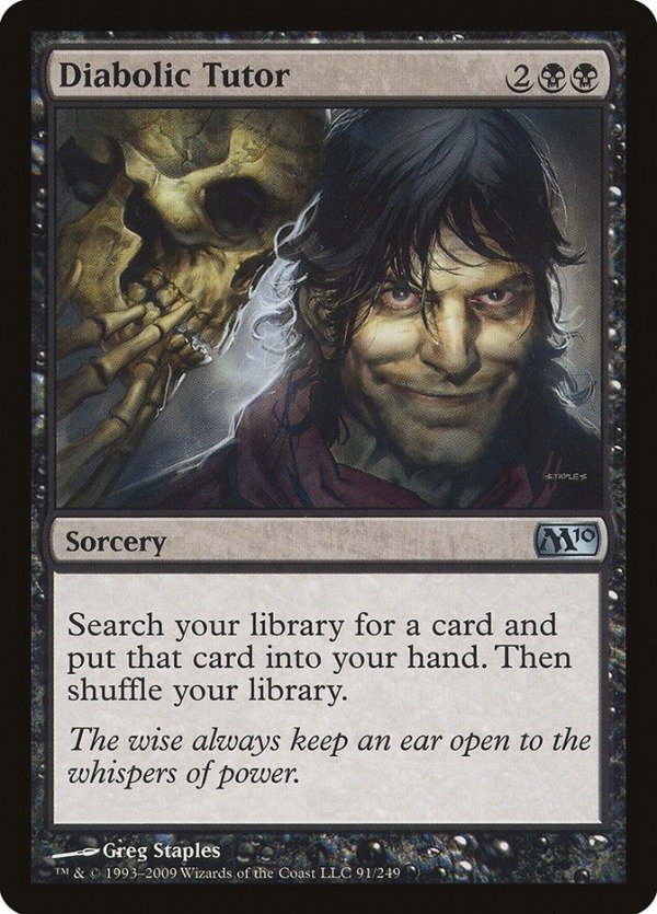 Producto - Diabolic Tutor  Magic 2010