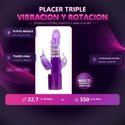 Producto - Vibrador Rotador Crisonia Triple Multispeed - 1