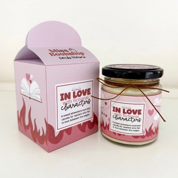 Producto - Vela artesanal IN LOVE WITH FICTIONAL CHARACTERS