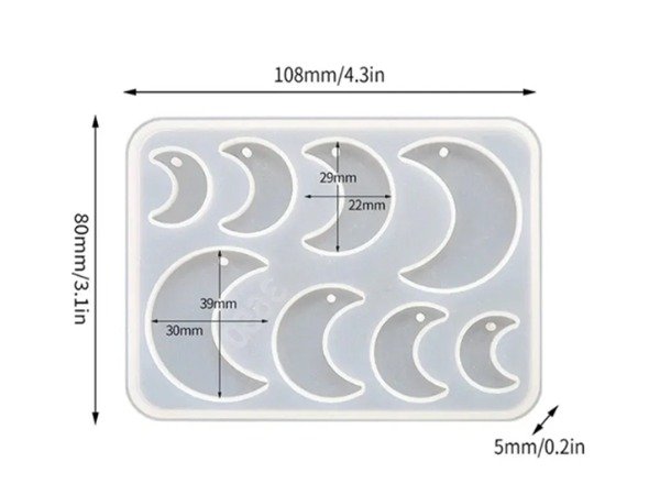 Producto - MOLDE LUNAS RESINA 7137