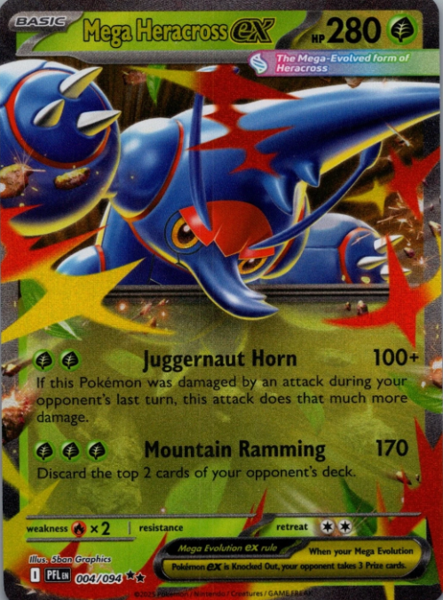 Producto - Mega Heracross ex - 004/094 - ME02: Phantasmal Flames (PFL)