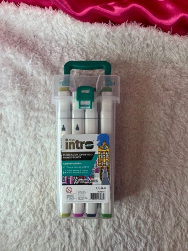 Producto - Marcadores en caja plastica x 12 filgo INTRO